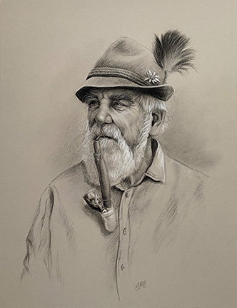 portrait drwaing, by Andrea Steinbauer